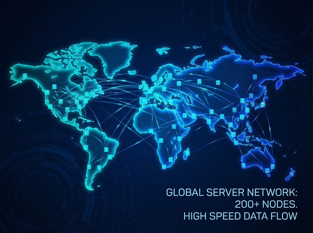 河月加速器全球服务器节点分布图